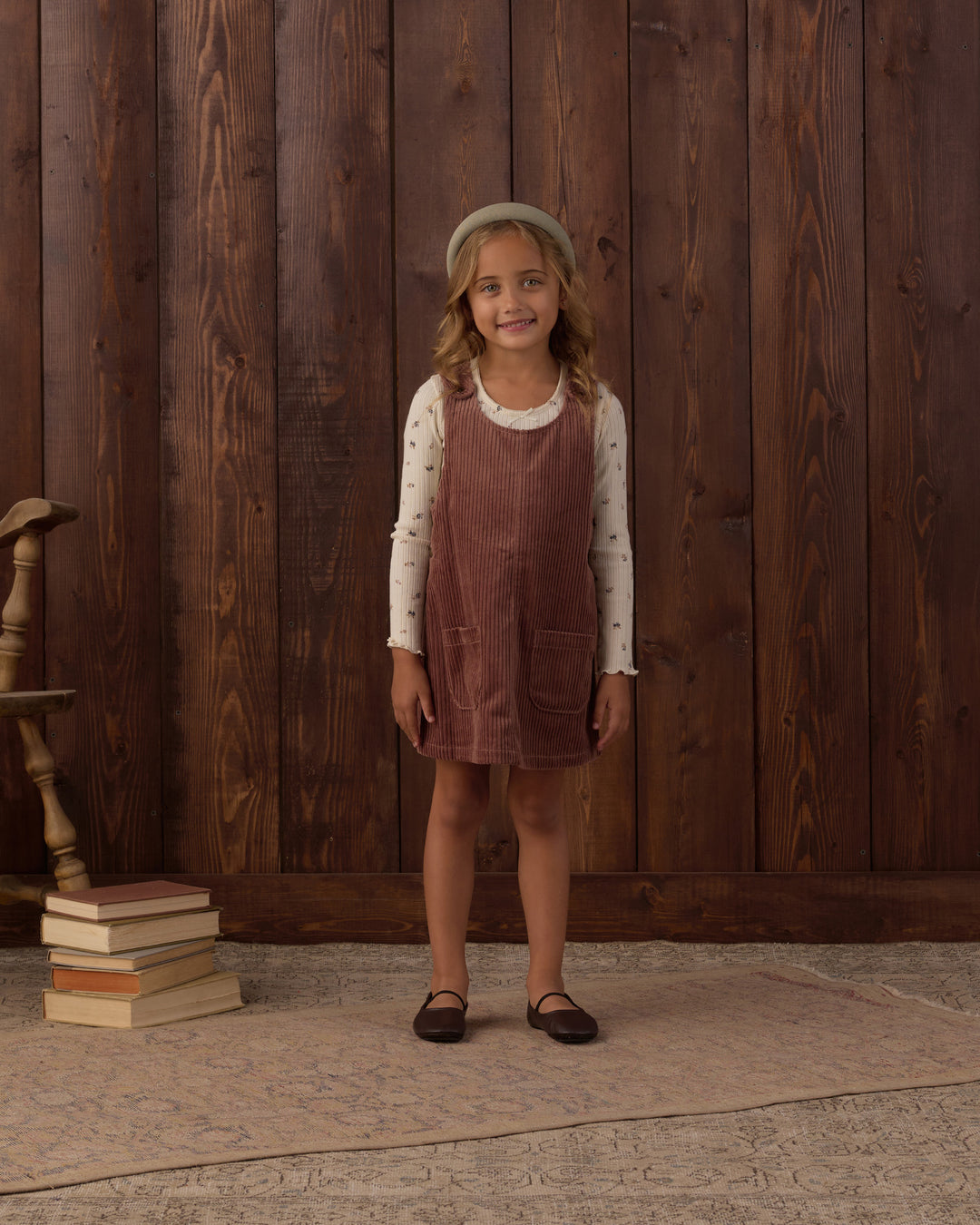 Rylee + Cru Odette Overall Dress - Mulberry