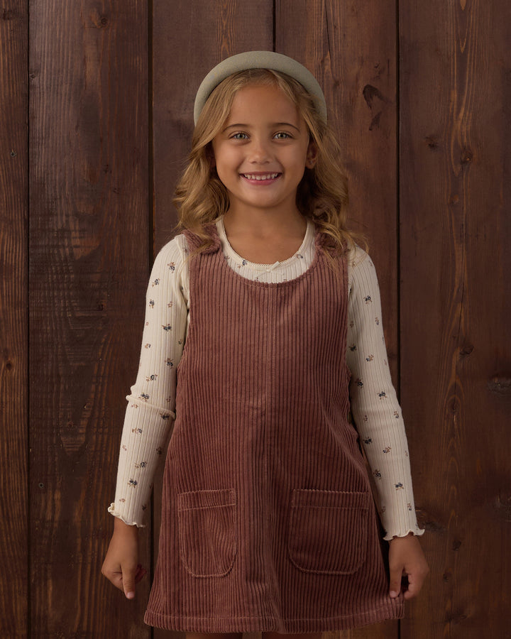 Rylee + Cru Odette Overall Dress - Mulberry