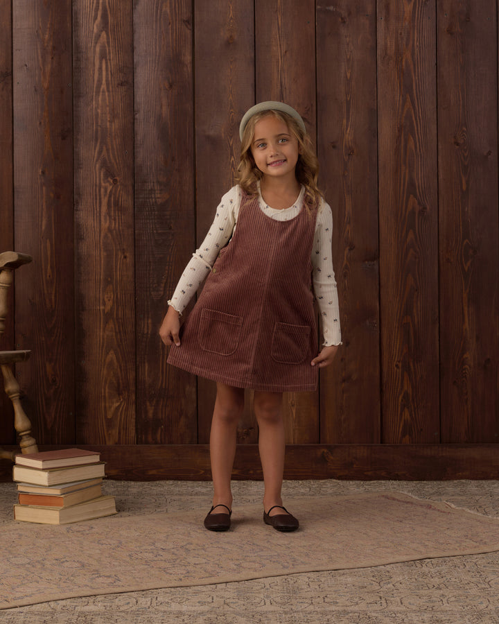 Rylee + Cru Odette Overall Dress - Mulberry