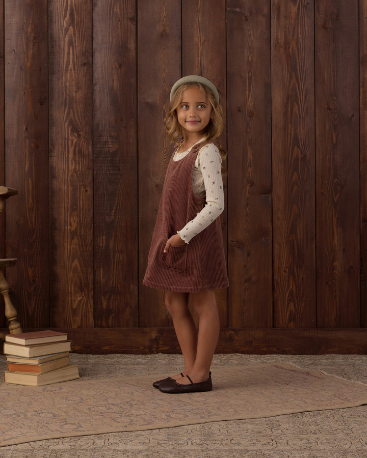 Rylee + Cru Odette Overall Dress - Mulberry