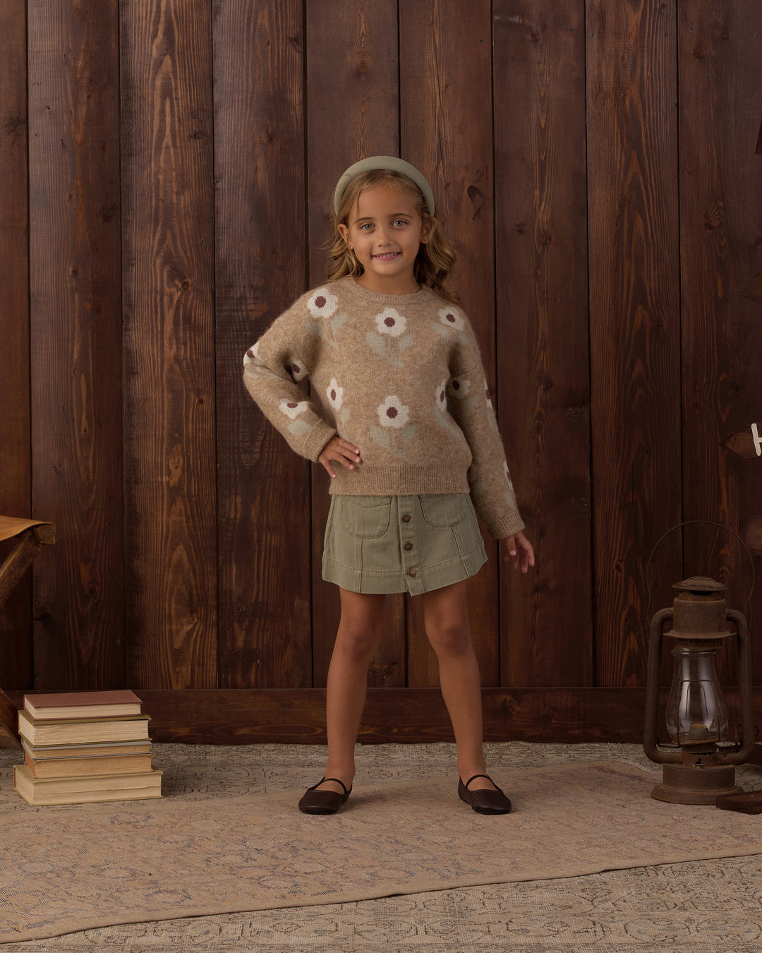 Rylee + Cru Aspen Sweater - Fawn Flower