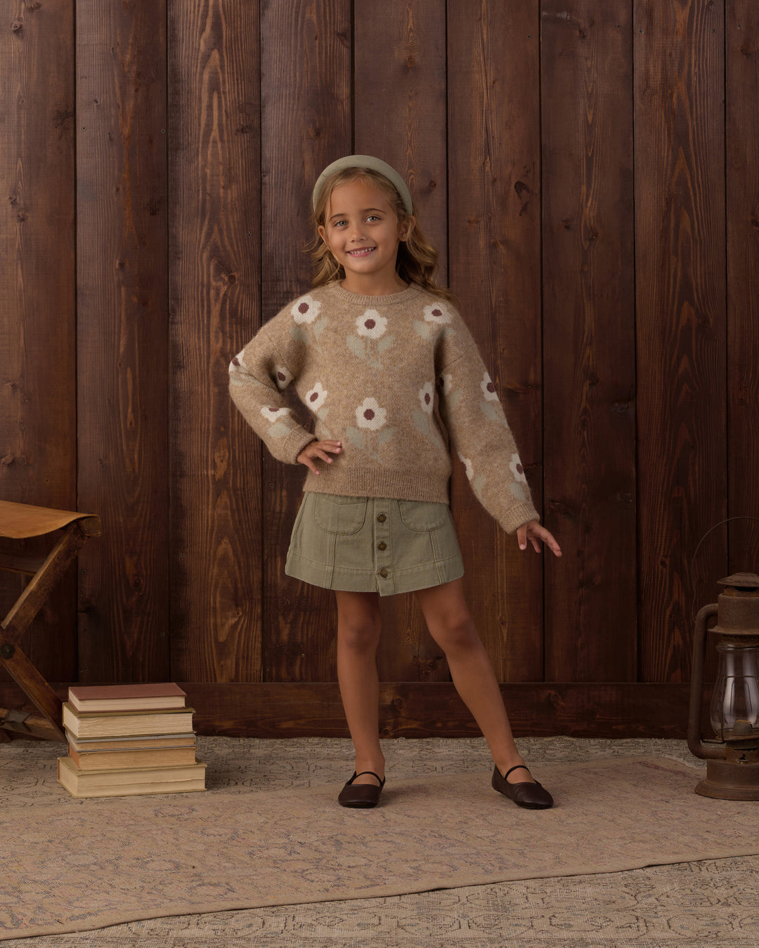 Rylee + Cru Denver Mini Skirt - Dark Sage