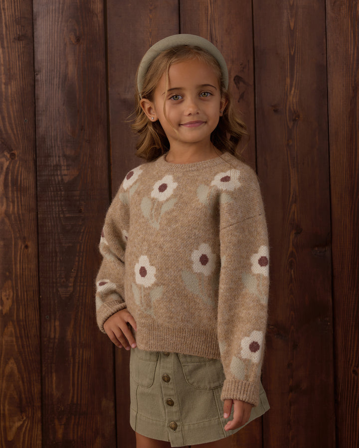 Rylee + Cru Aspen Sweater - Fawn Flower