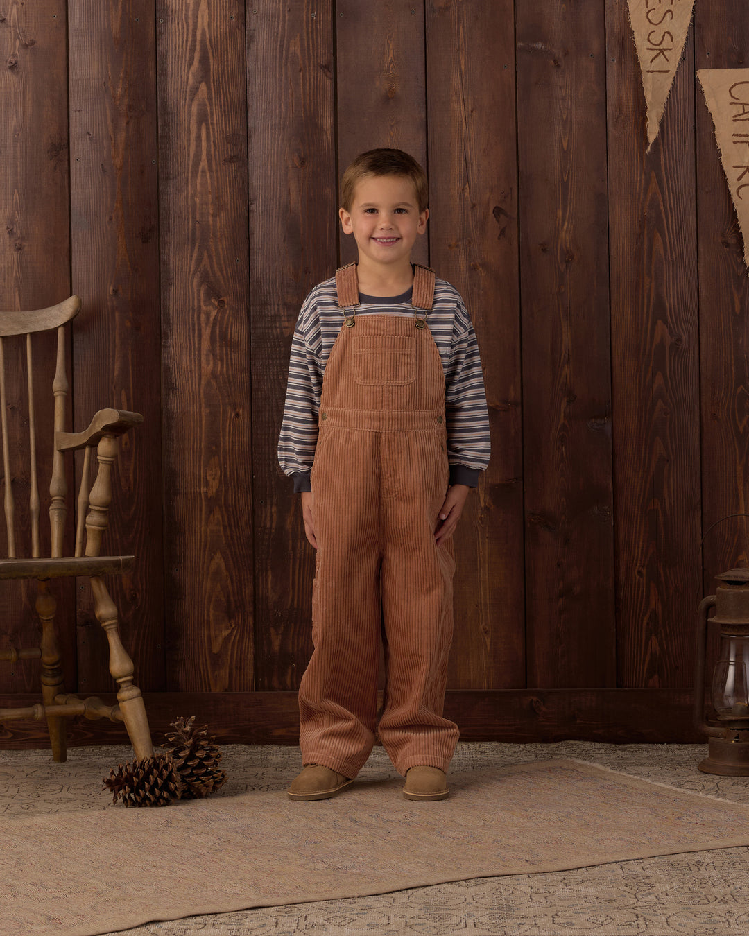 Rylee + Cru Utility Overall - Fawn