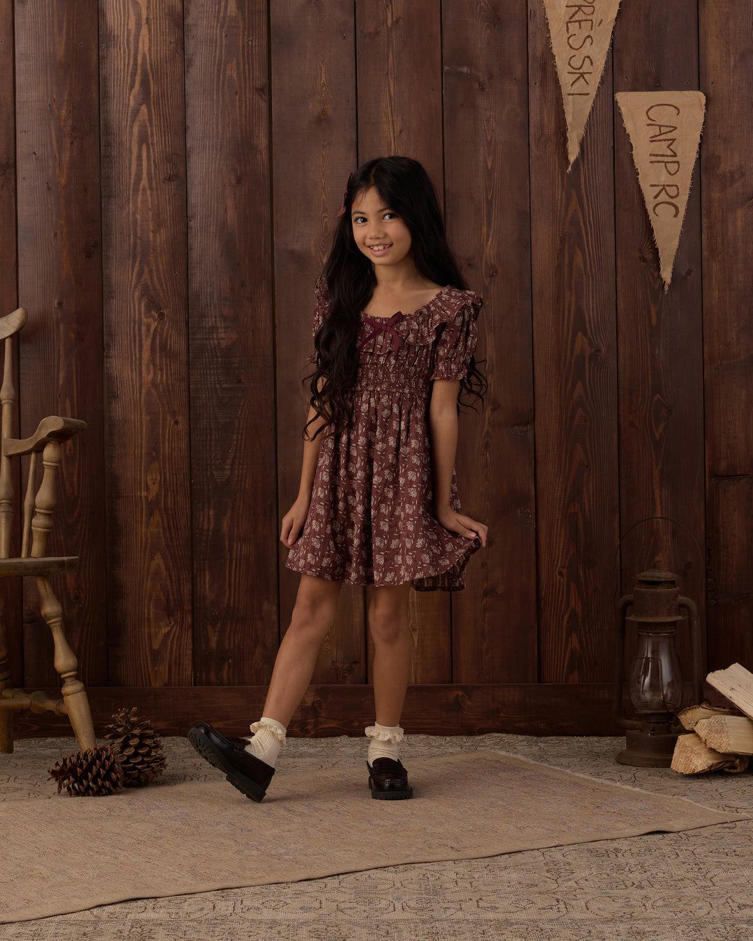 Rylee + Cru Dillon Dress Iris - Mullberry