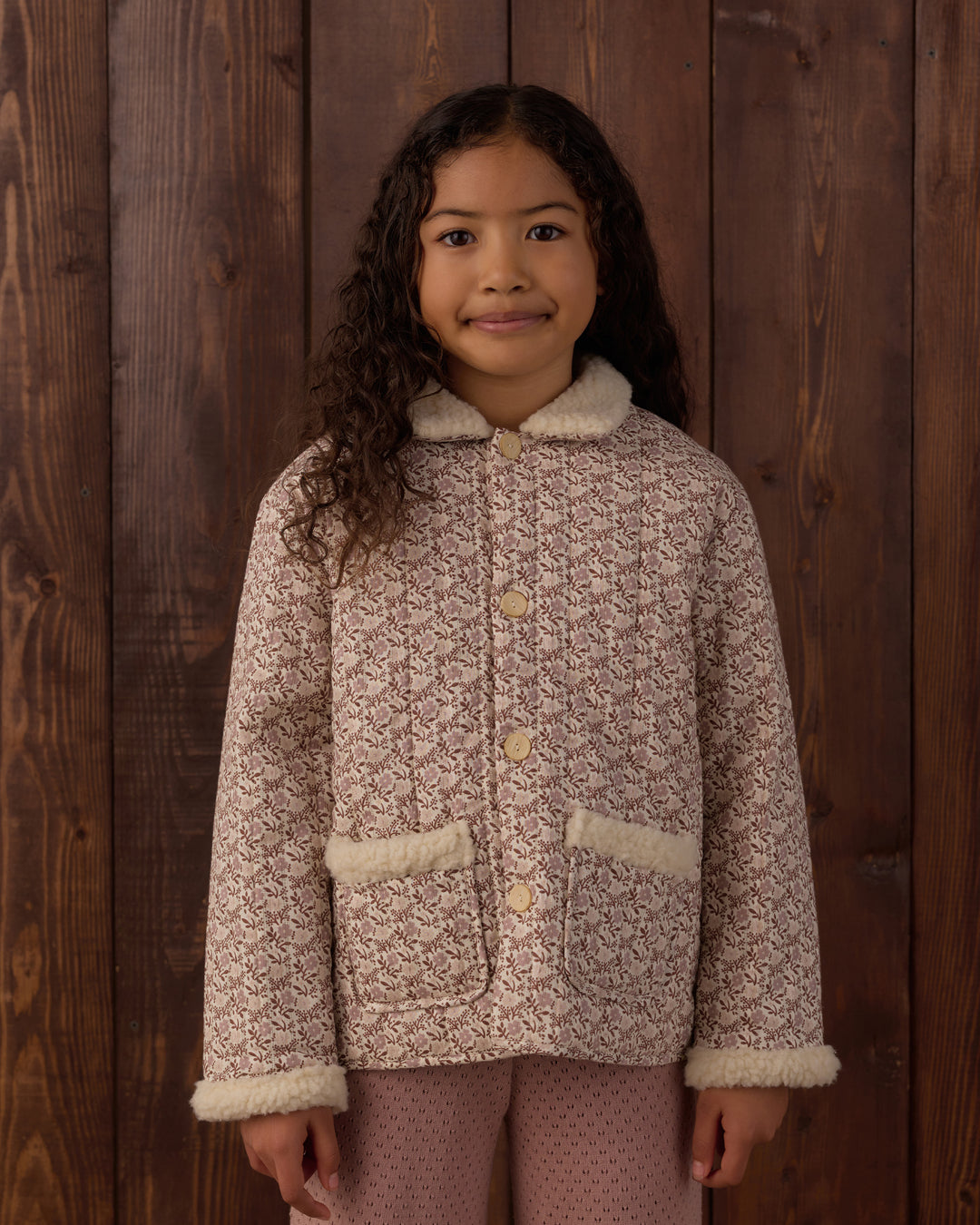 Rylee + Cru Quilted Collared Coat - Primrose
