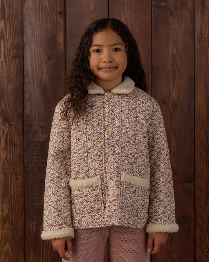 Rylee + Cru Quilted Collared Coat - Primrose