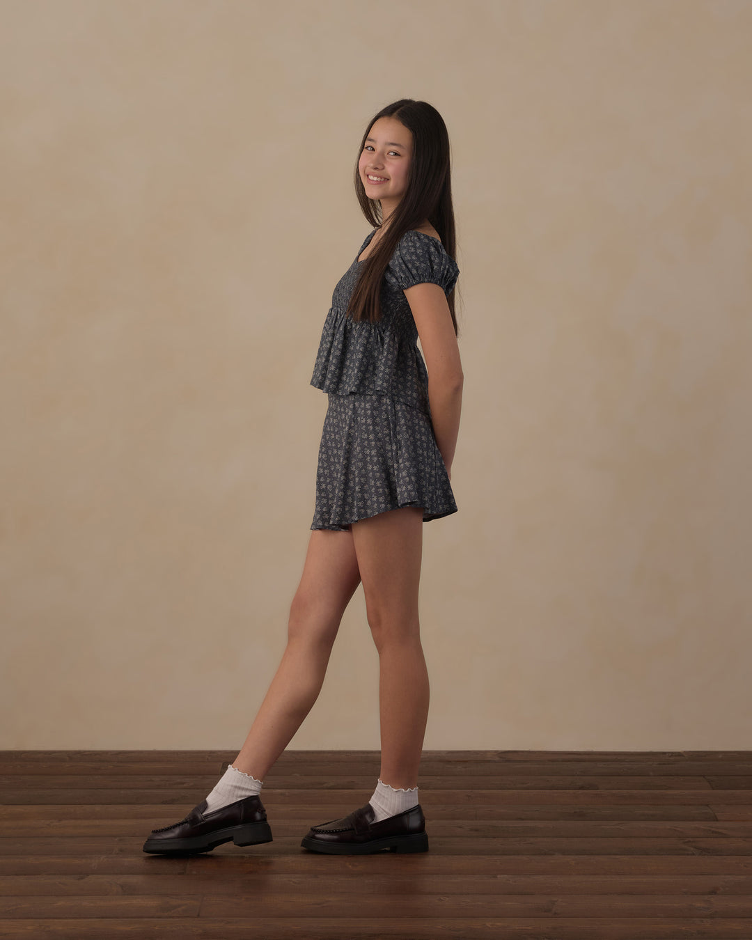 Rylee + Cru Teen Rachel Skirt - Heart Ditsy