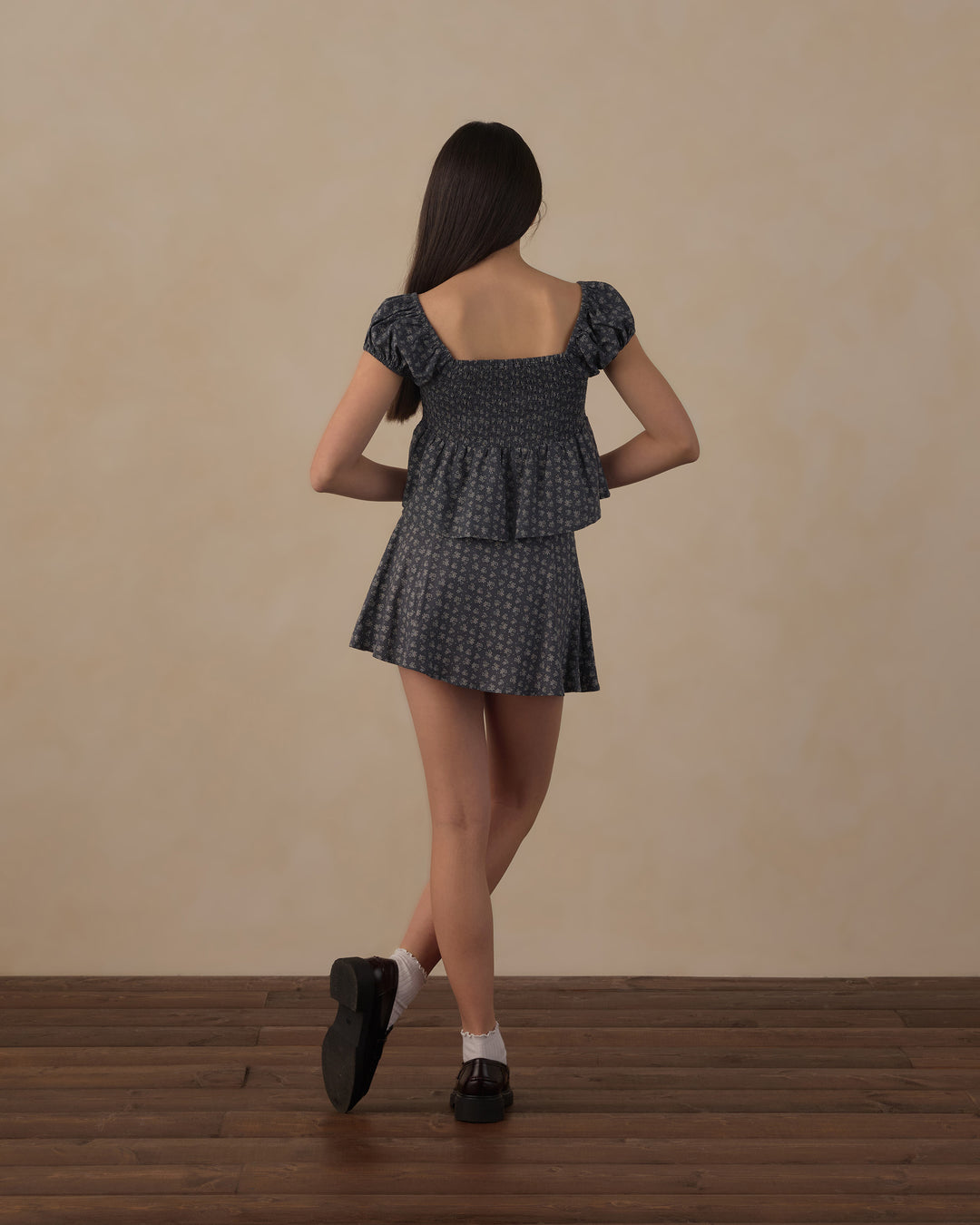 Rylee + Cru Teen Rachel Skirt - Heart Ditsy