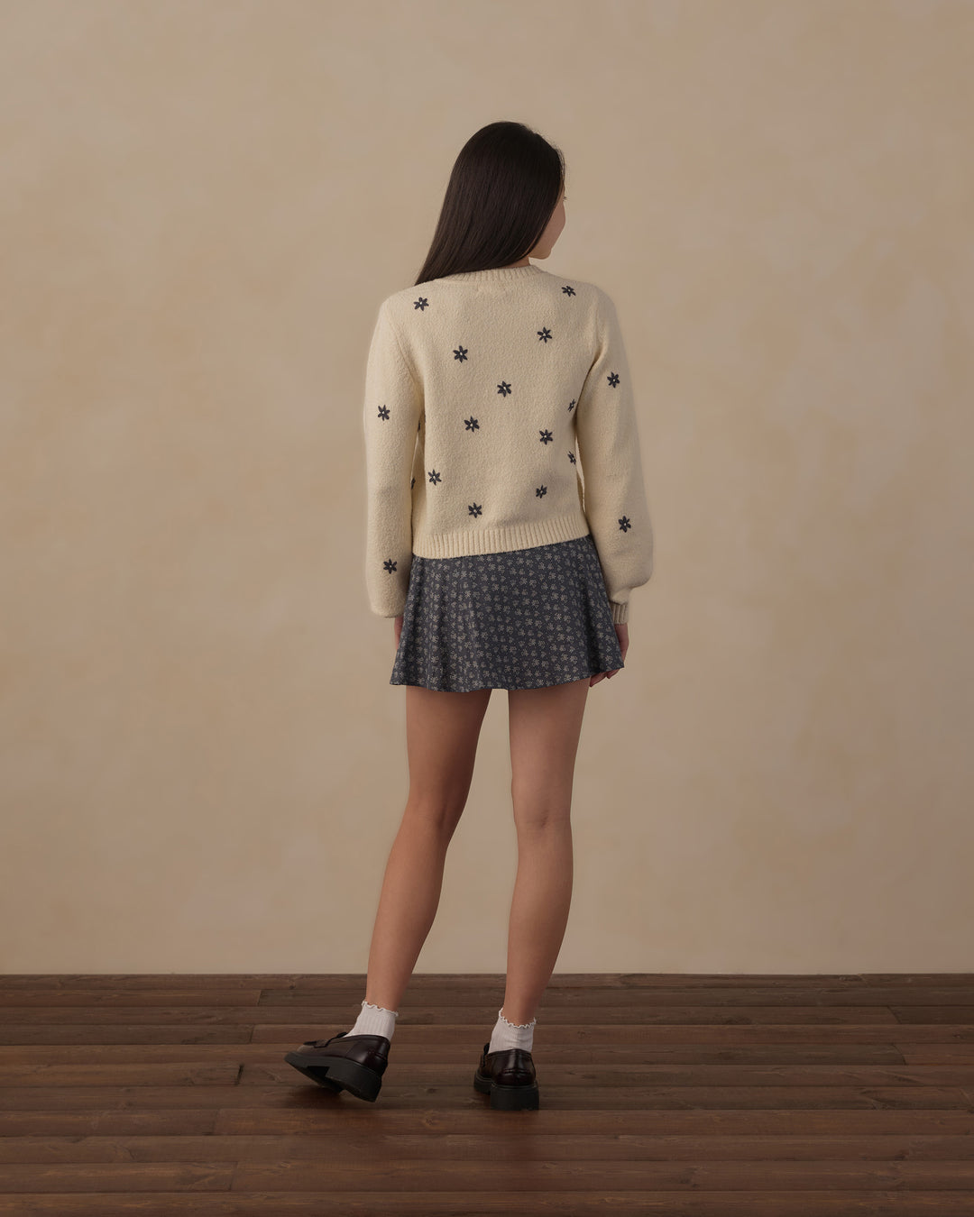 Rylee + Cru Teen Cheyenne Cardigan - Midnight Daises