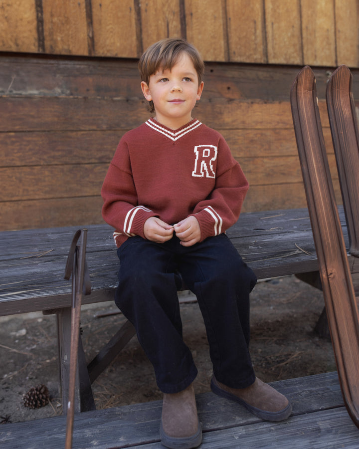 Rylee + Cru Redwood Sweater - Brick