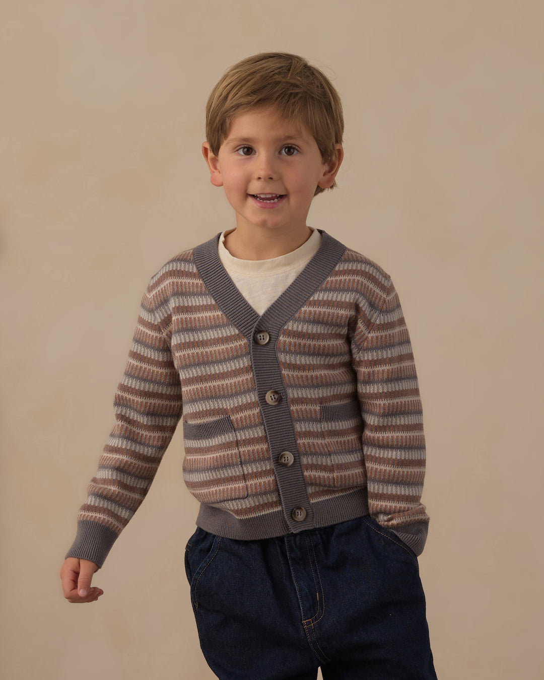 Rylee + Cru Wynn Cardigan - Multi-Stripe