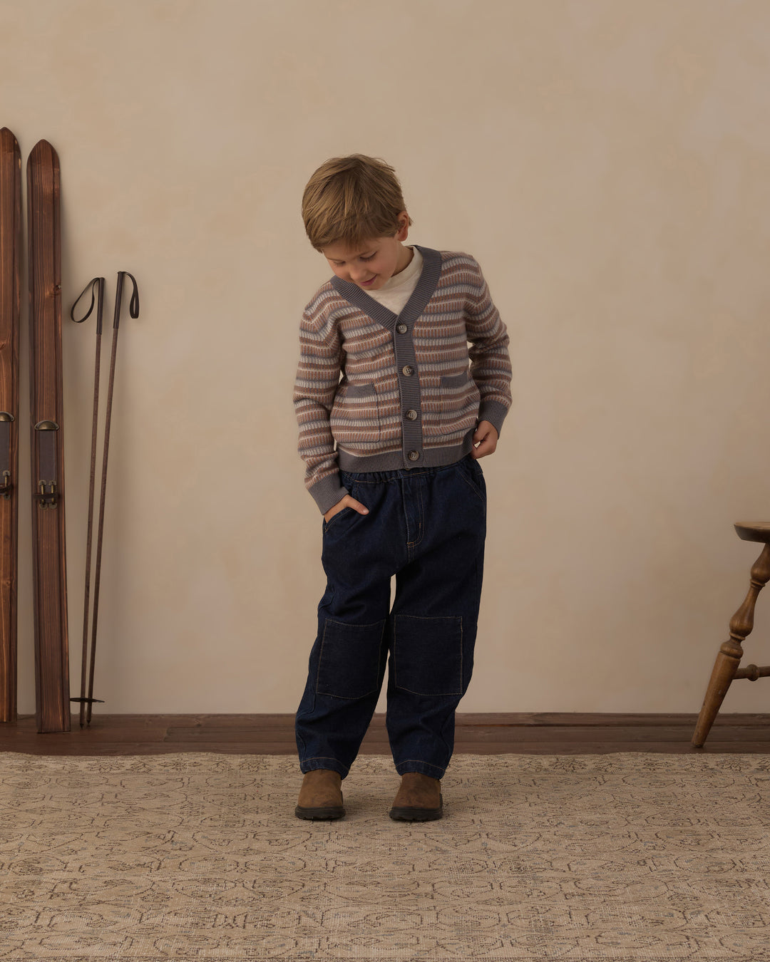 Rylee + Cru Wynn Cardigan - Multi-Stripe