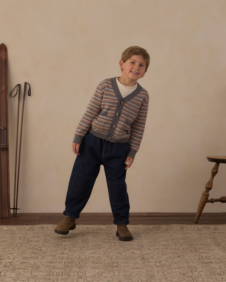 Rylee + Cru Wynn Cardigan - Multi-Stripe