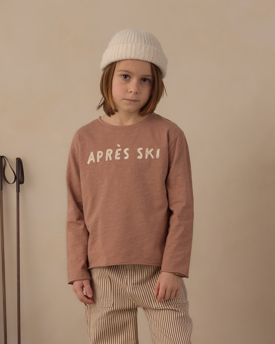 Rylee + Cru Raw Edge Long Sleeve Tee - Apres Ski
