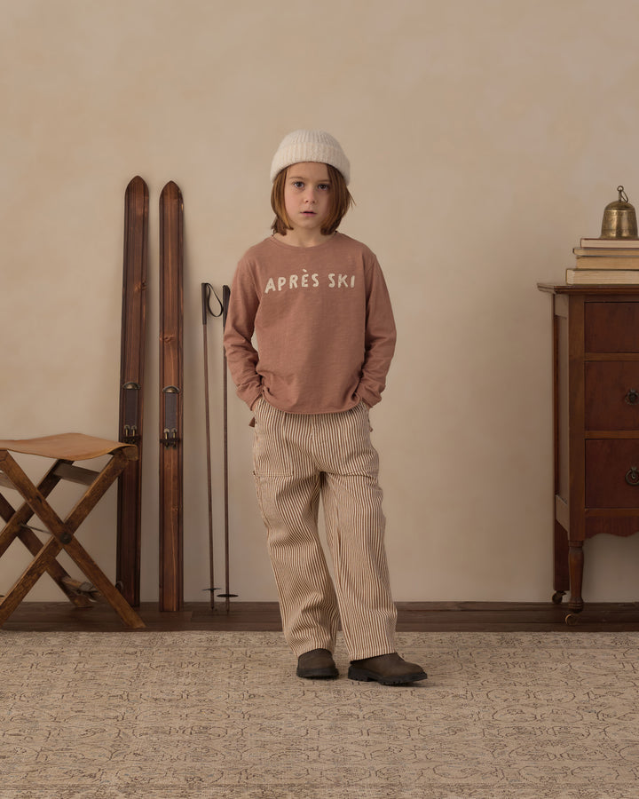 Rylee + Cru Raw Edge Long Sleeve Tee - Apres Ski