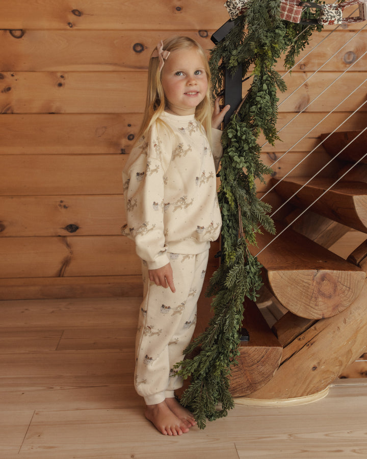 Rylee + Cru Jogger Sweatpant - Reindeer