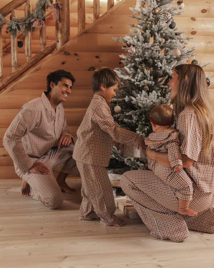 Rylee + Cru Long Sleeve Pajamas - Holiday Gingham