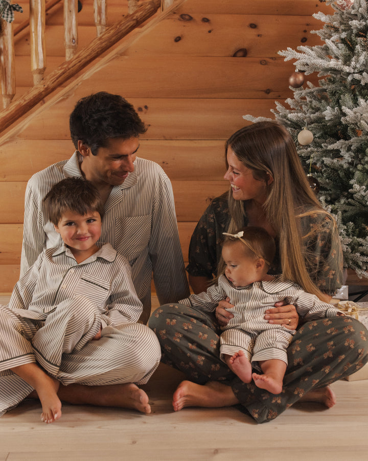 Rylee + Cru Women's Ruffle Pajamas - Evergreen Bouquet