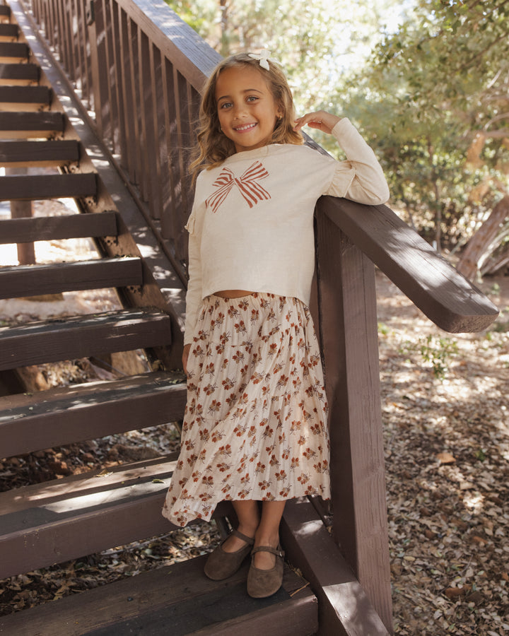 Rylee + Cru Tiered Midi Skirt - Bouquet
