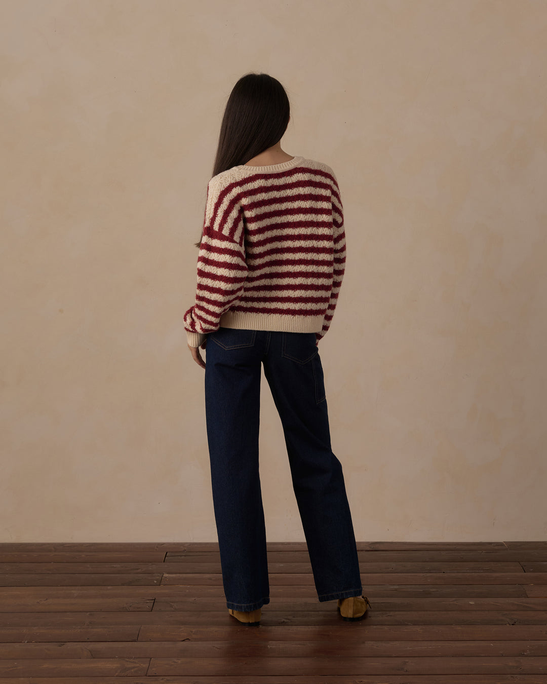Rylee + Cru Teen Carolina Sweater - Ruby Stripe