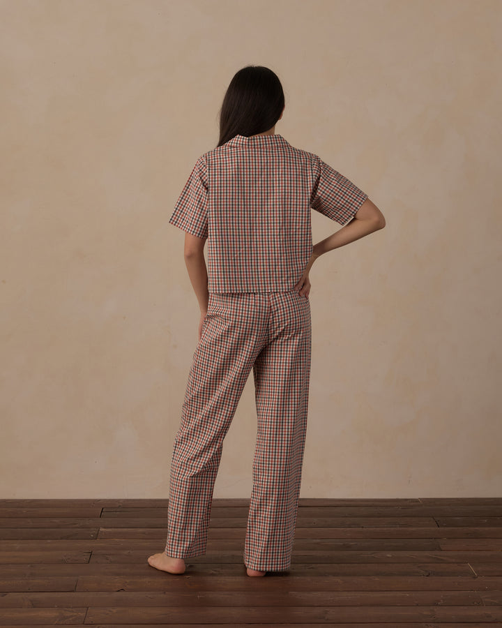Rylee + Cru Teen Woven Pajama Set - Holiday Gingham