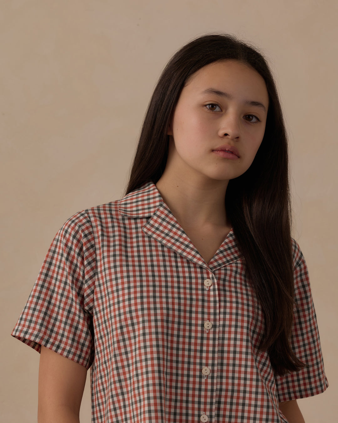 Rylee + Cru Teen Woven Pajama Set - Holiday Gingham