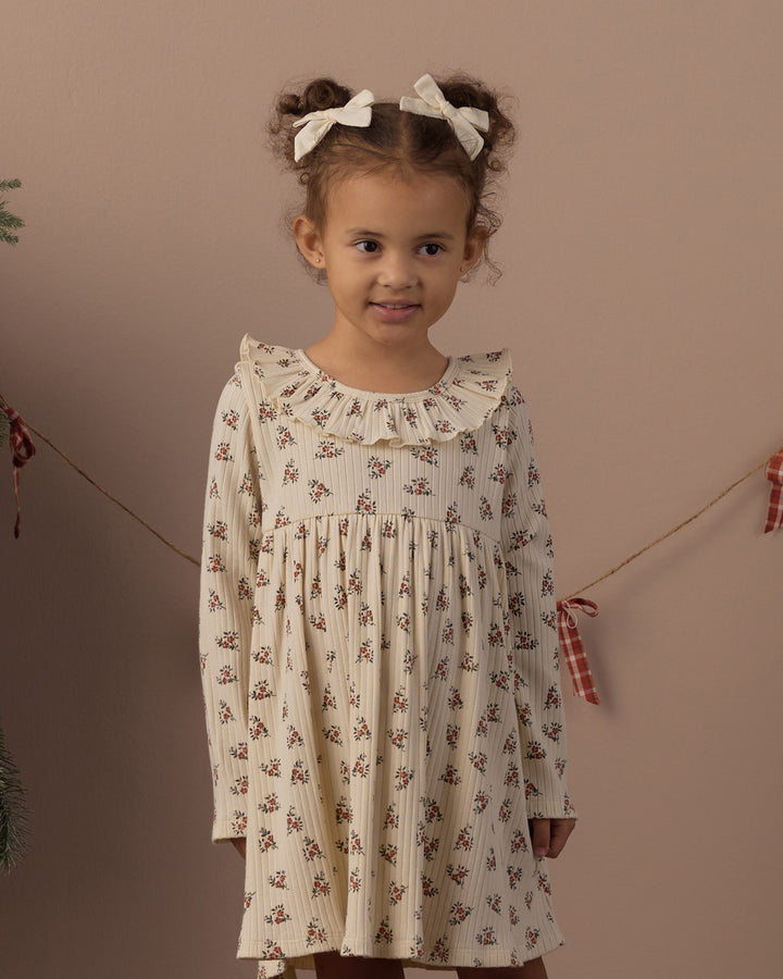 Rylee + Cru Ruffle Collar Dress - Ruby Bloom