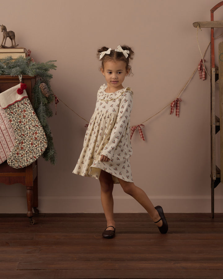Rylee + Cru Ruffle Collar Dress - Ruby Bloom