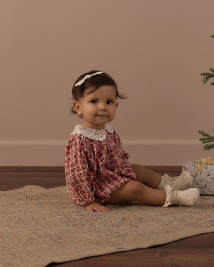 Rylee + Cru Heidi Romper - Vintage Plaid