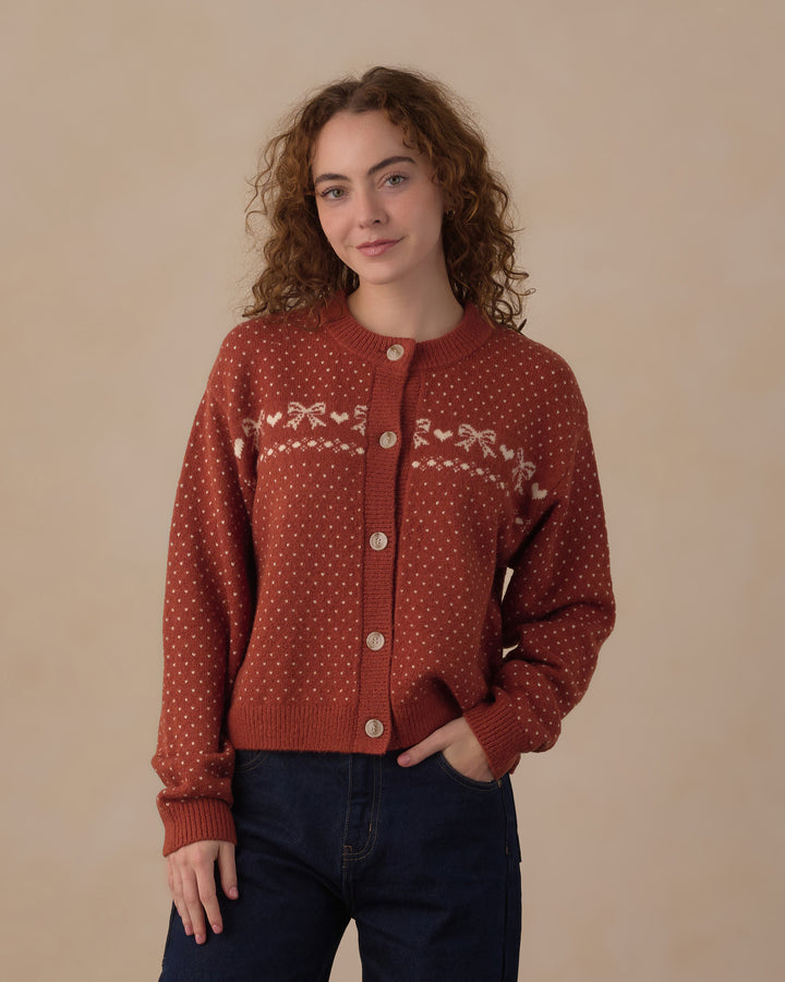 Rylee + Cru Women's Juniper Cardigan - Ruby