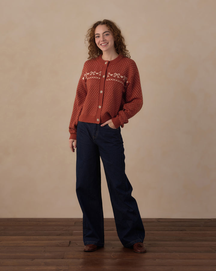 Rylee + Cru Women's Juniper Cardigan - Ruby