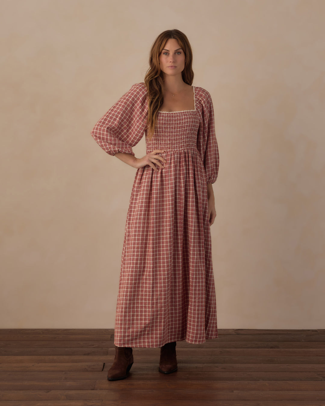 Rylee + Cru Women's Della Dress - Vintage Plaid