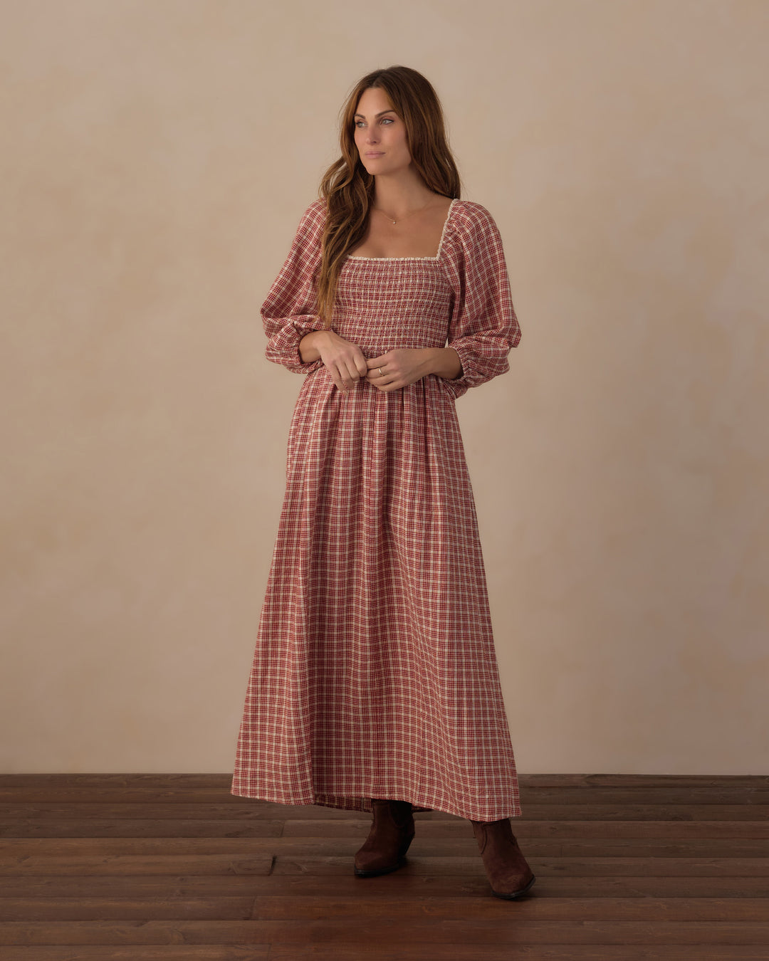 Rylee + Cru Women's Della Dress - Vintage Plaid