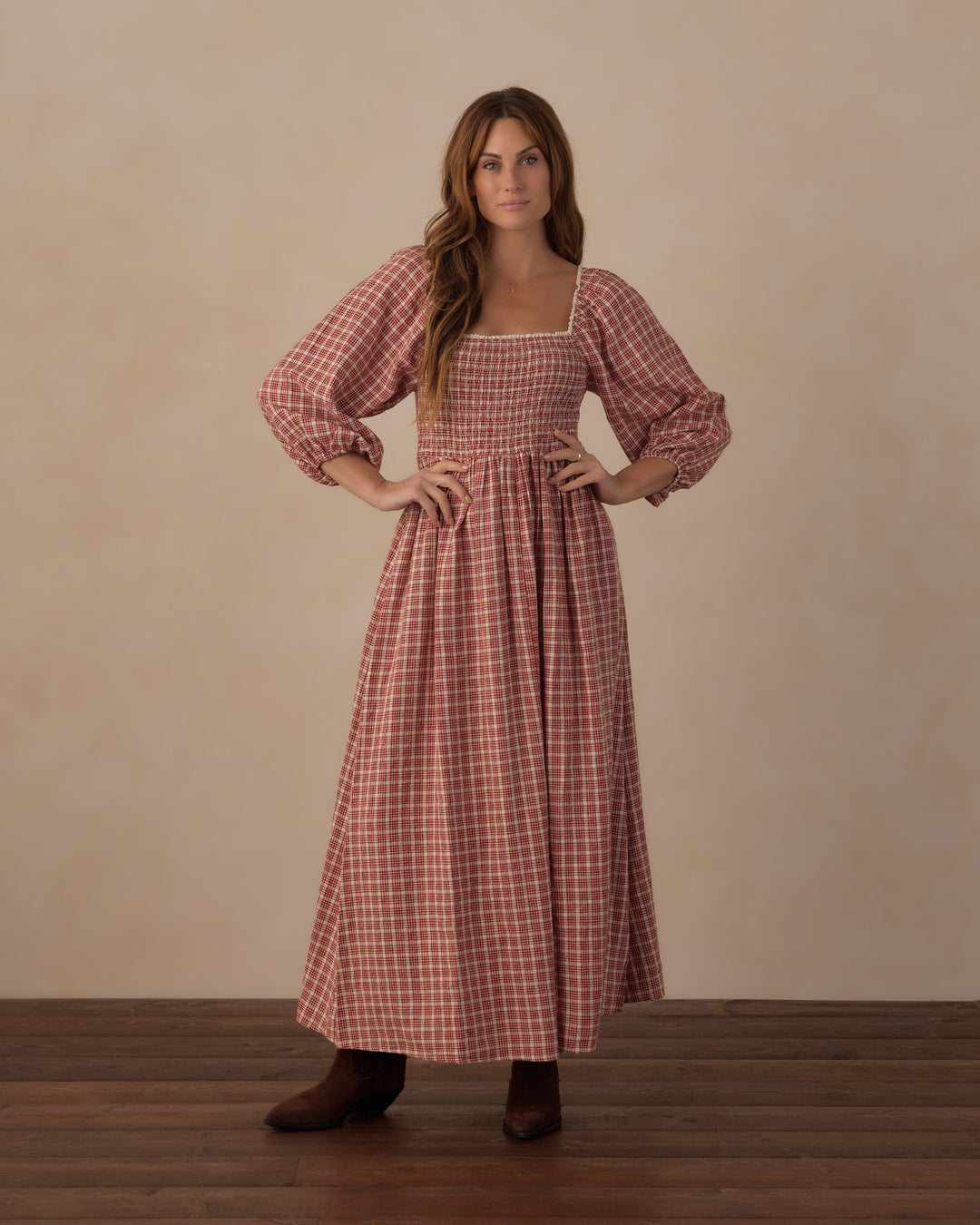 Rylee + Cru Women's Della Dress - Vintage Plaid