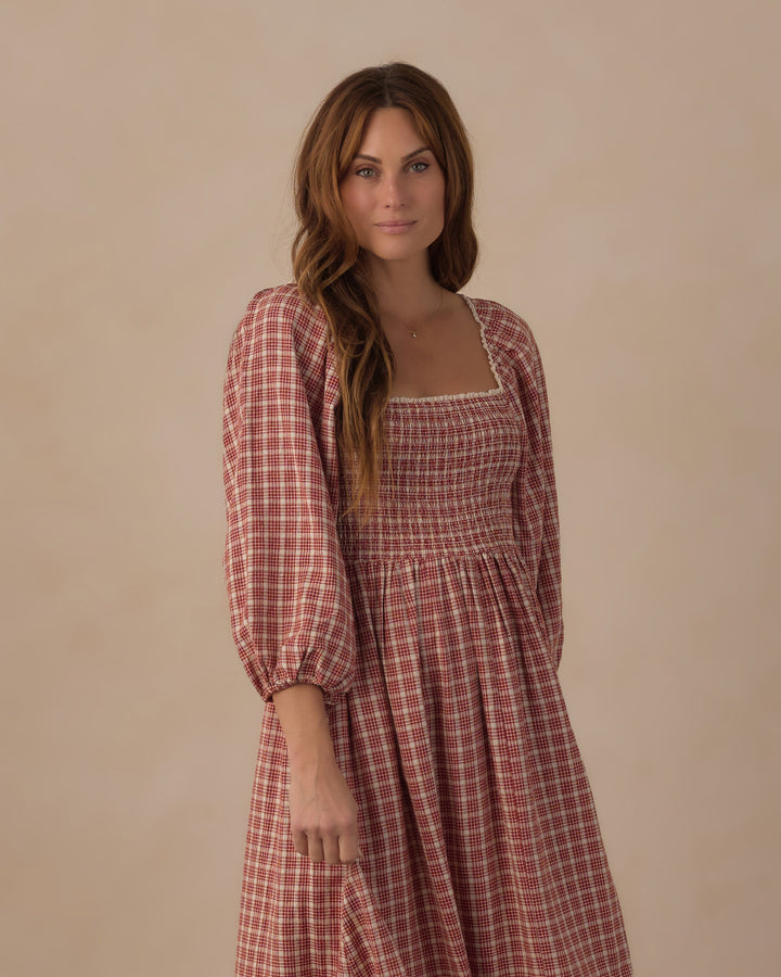 Rylee + Cru Women's Della Dress - Vintage Plaid