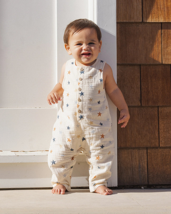 Rylee + Cru Button Jumpsuit - Stars