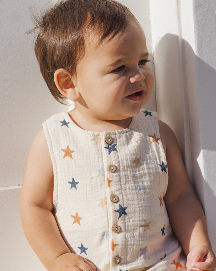 Rylee + Cru Button Jumpsuit - Stars