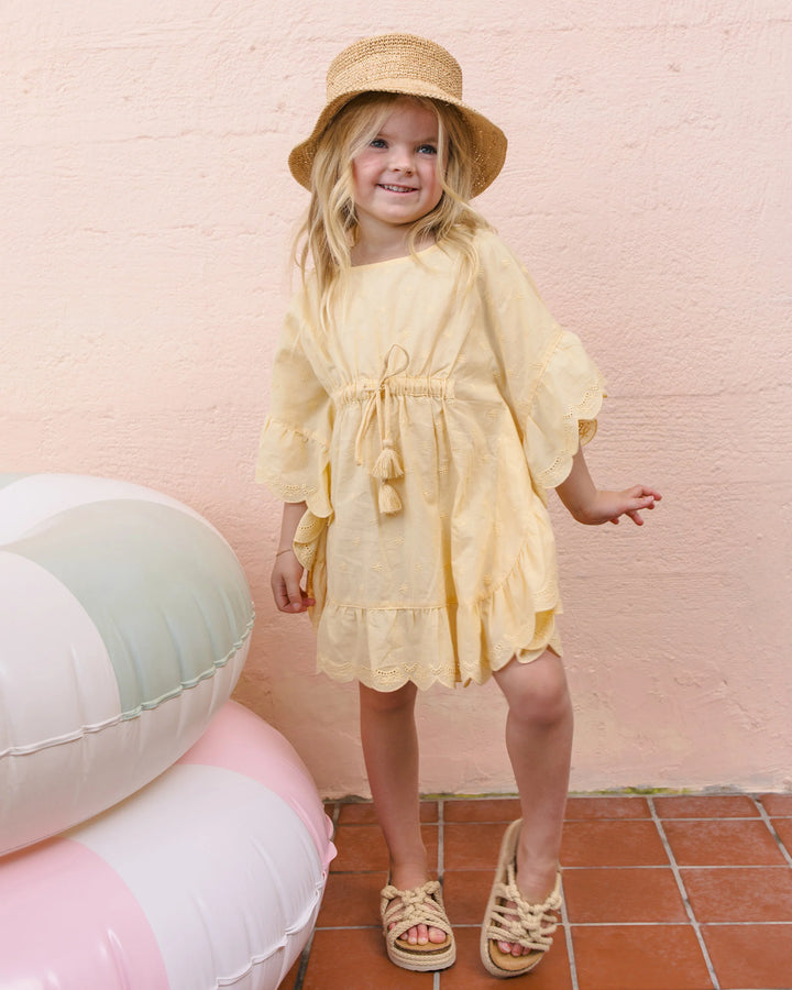 Rylee + Cru Kaftan Cover Up - Lemon