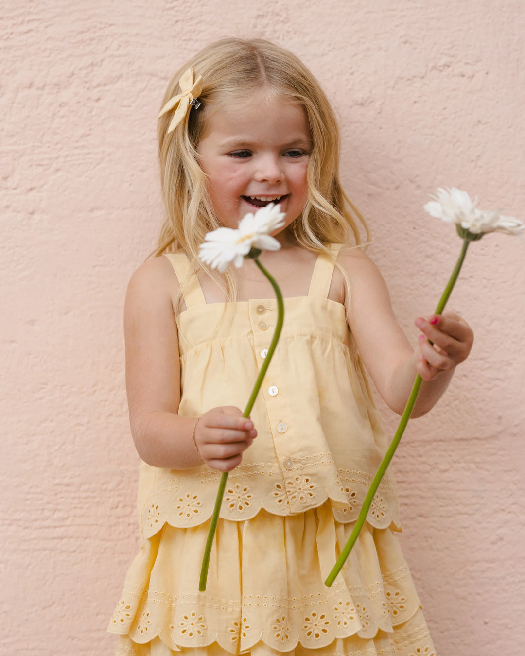 Rylee + Cru Set Of 2 Bows - Lemon