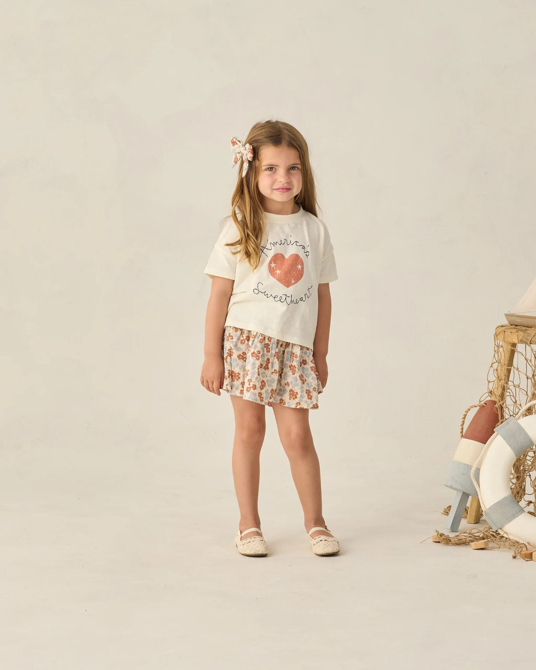Rylee + Cru Bow - Americana Floral