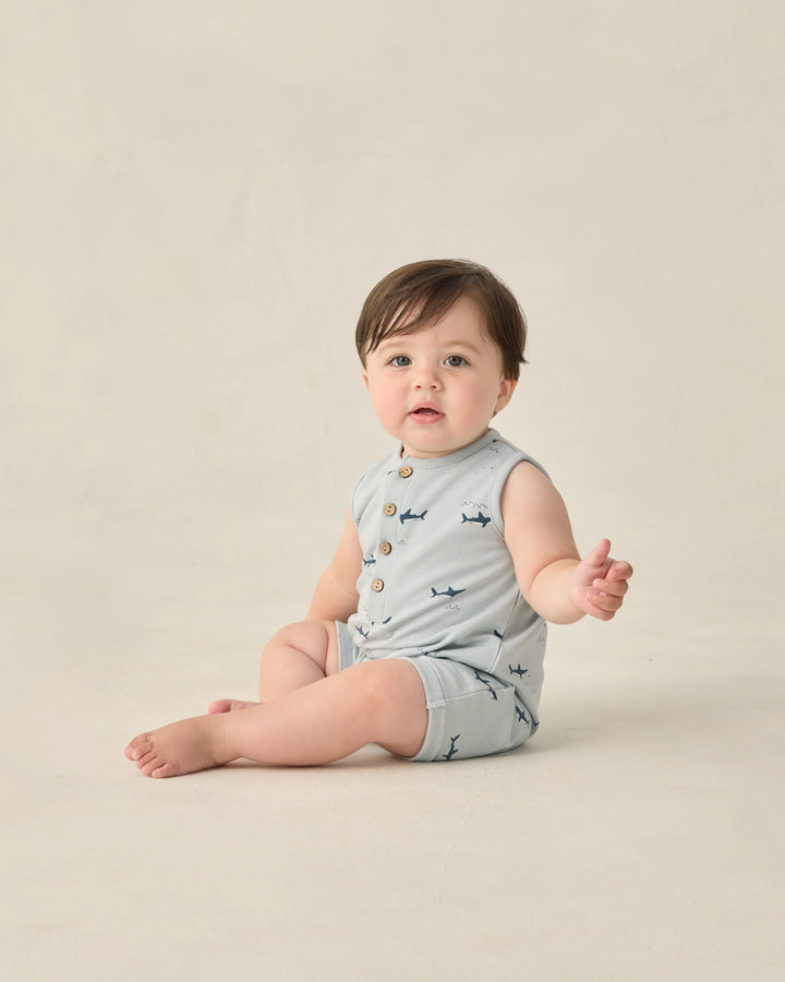 Rylee + Cru Davis Romper - Sharks