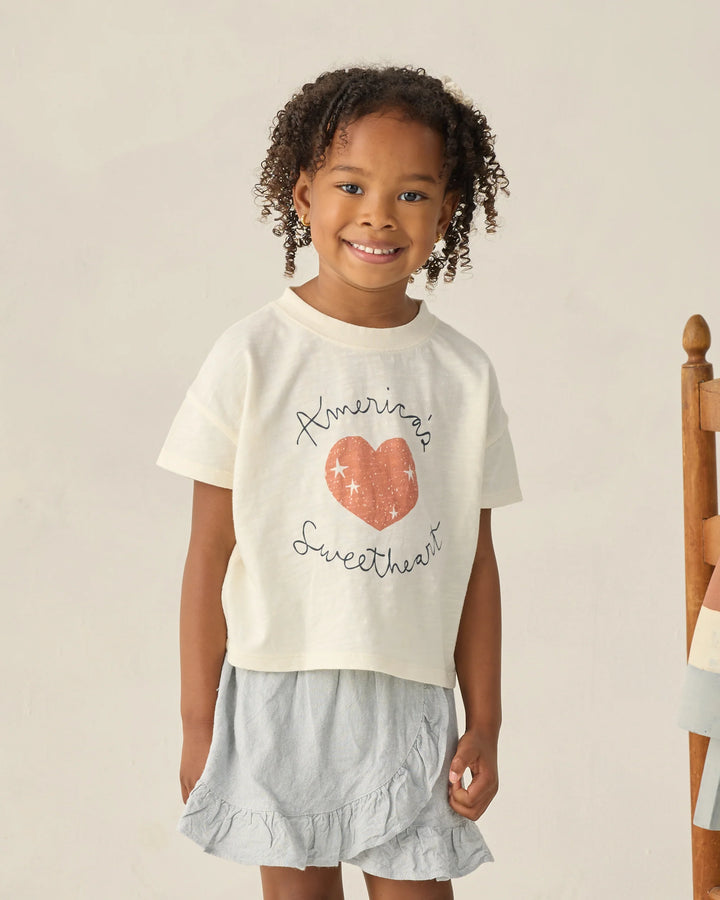Rylee + Cru Boxy Tee - Americas Sweetheart