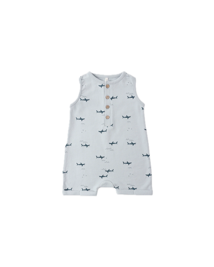 Rylee + Cru Davis Romper - Sharks