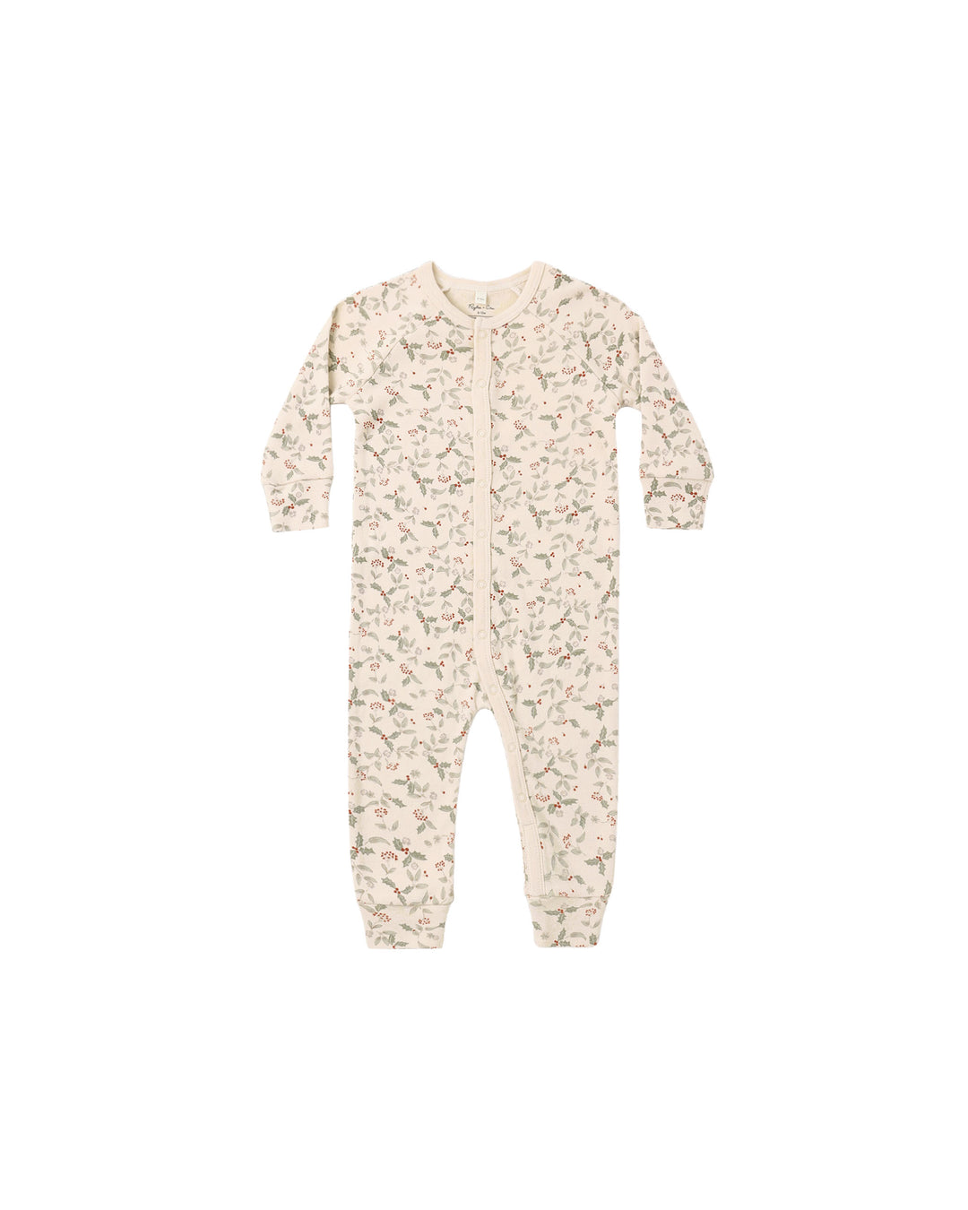 Rylee + Cru Organic Long John Pajamas - Holly Fleur