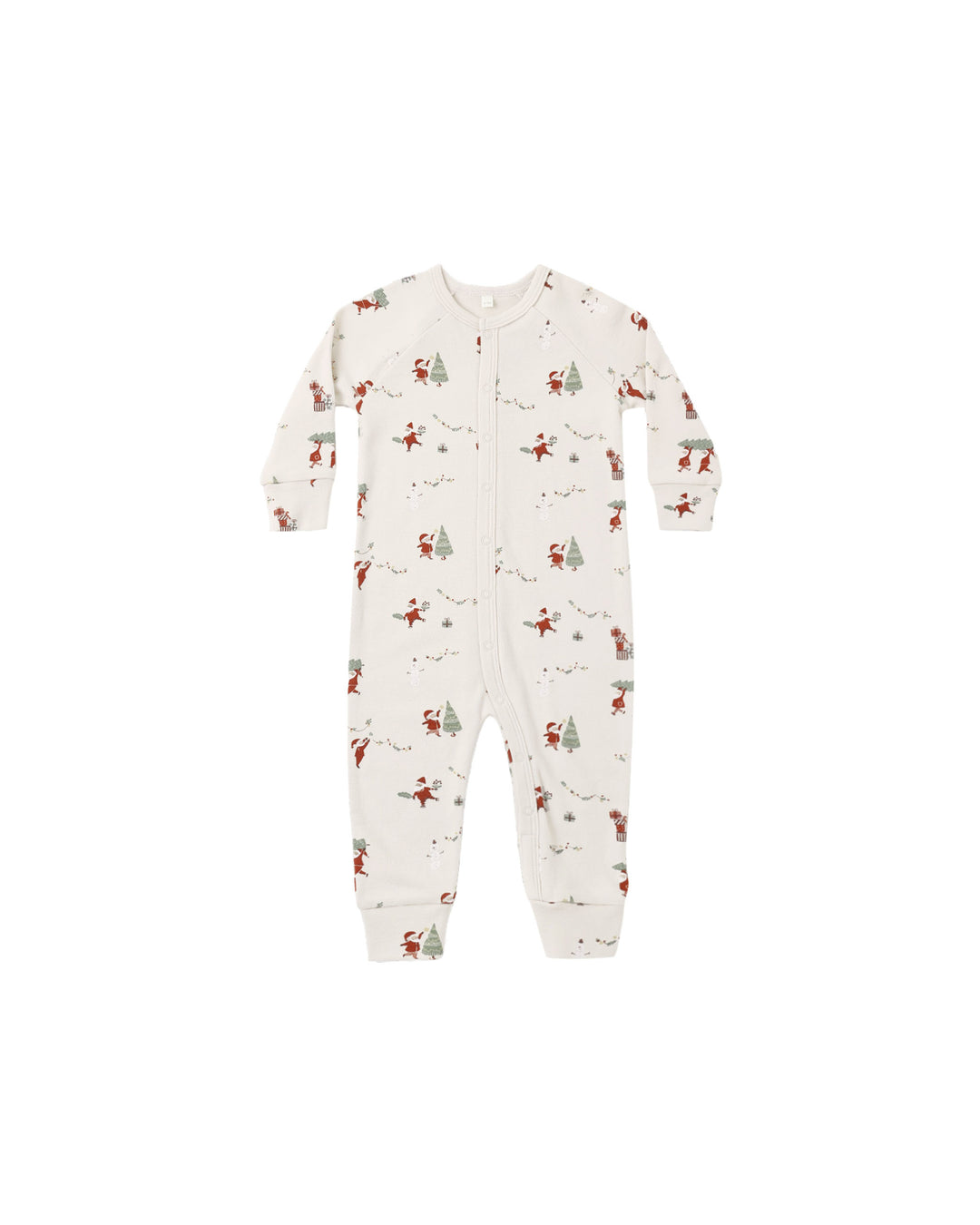 Rylee + Cru Organic Long John Pajamas - Gnome Village