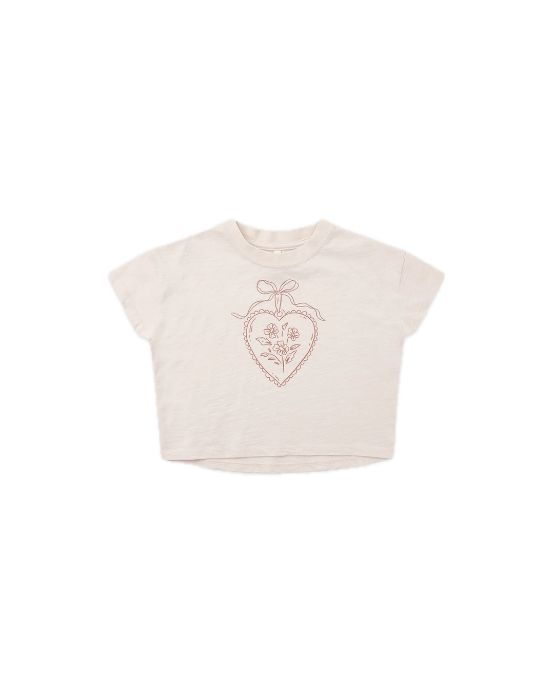 Rylee + Cru Boxy Tee - Heart Locket