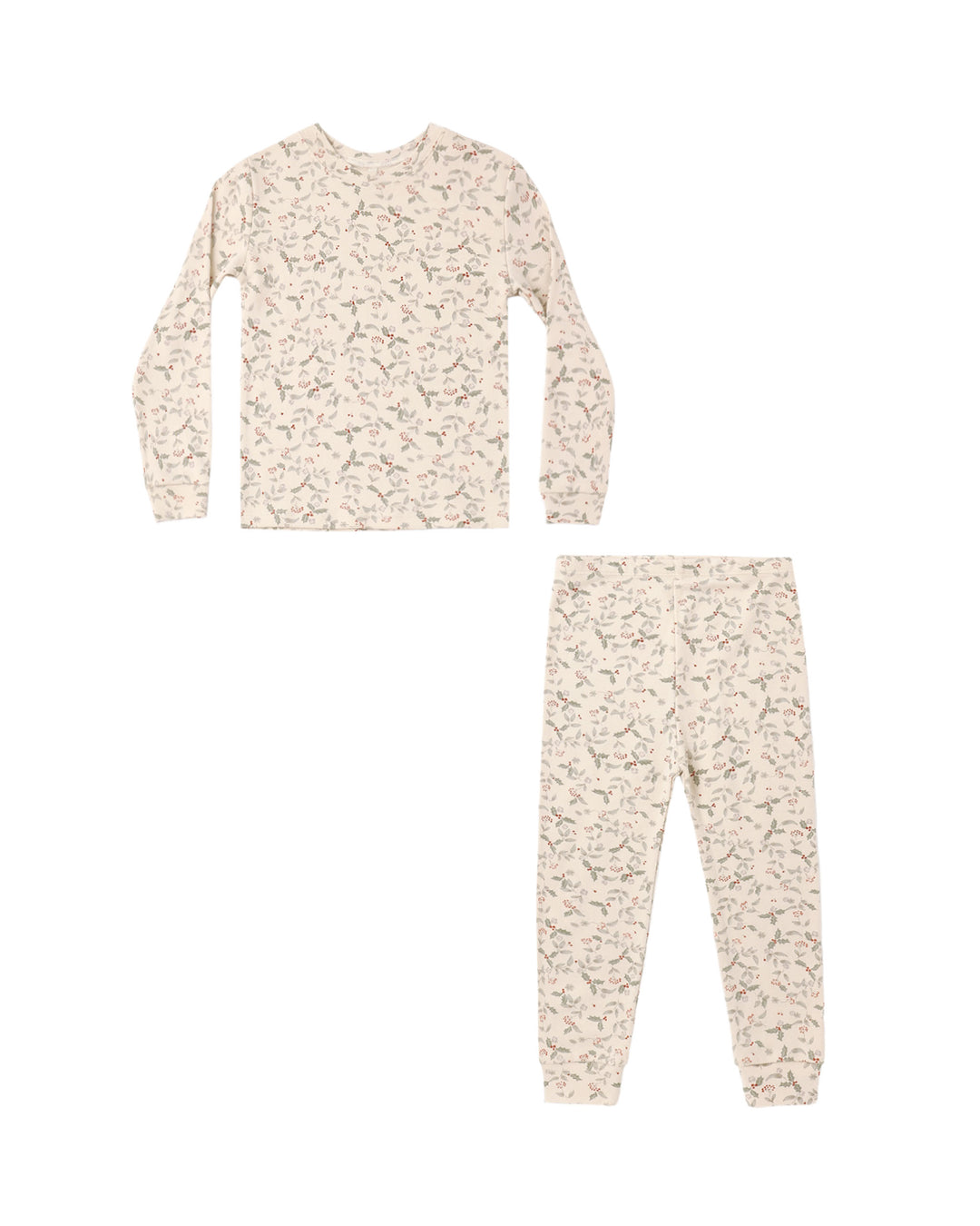 Rylee + Cru Organic Long Sleeve Pajama Set - Holly Fleur