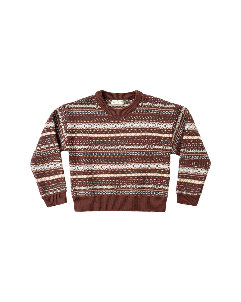 Rylee + Cru Aspen Sweater - Mulberry Multi-Stripe