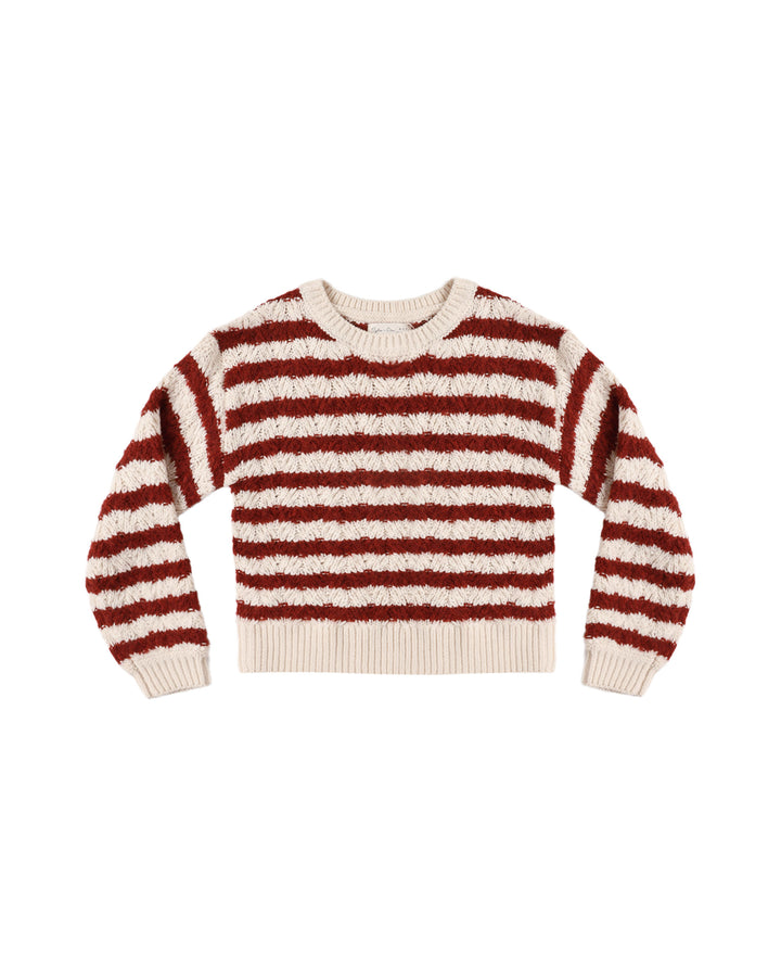 Rylee + Cru Aspen Sweater - Ruby Stripe